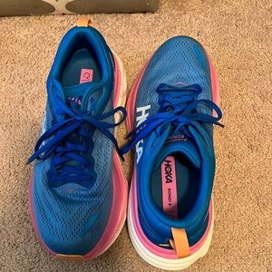 Hoka bondi 8 blue and pink size woman’s 8.5